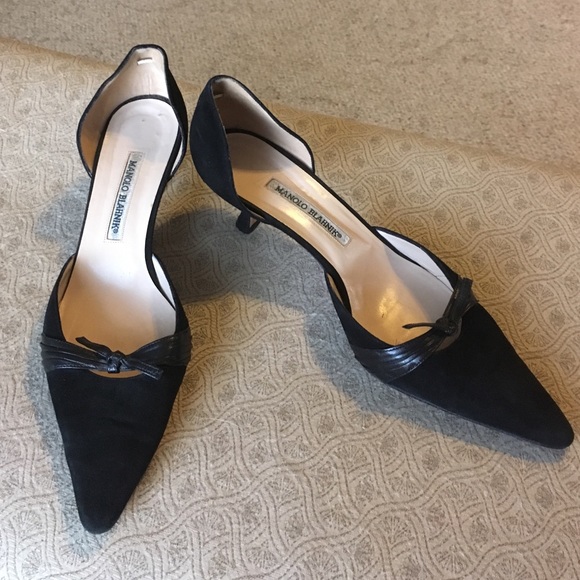 Manolo Blahnik | Shoes | Manolo Blahnik Kitten Heels | Poshmark